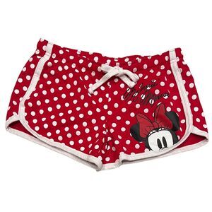 DISNEY Junior's Minnie Mouse Red & White Polka Dot Shorts Sz 3/5 NWOT
